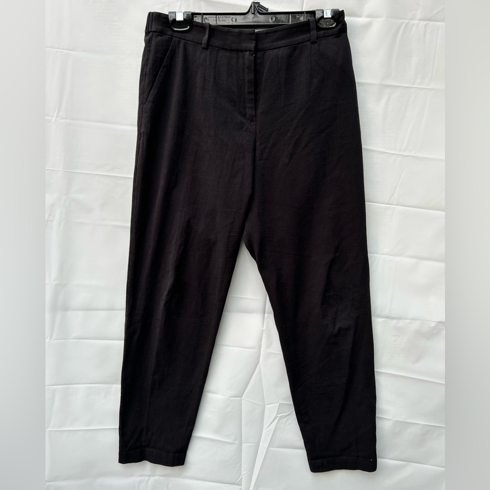 & other stories black pants 100% cotton size 6